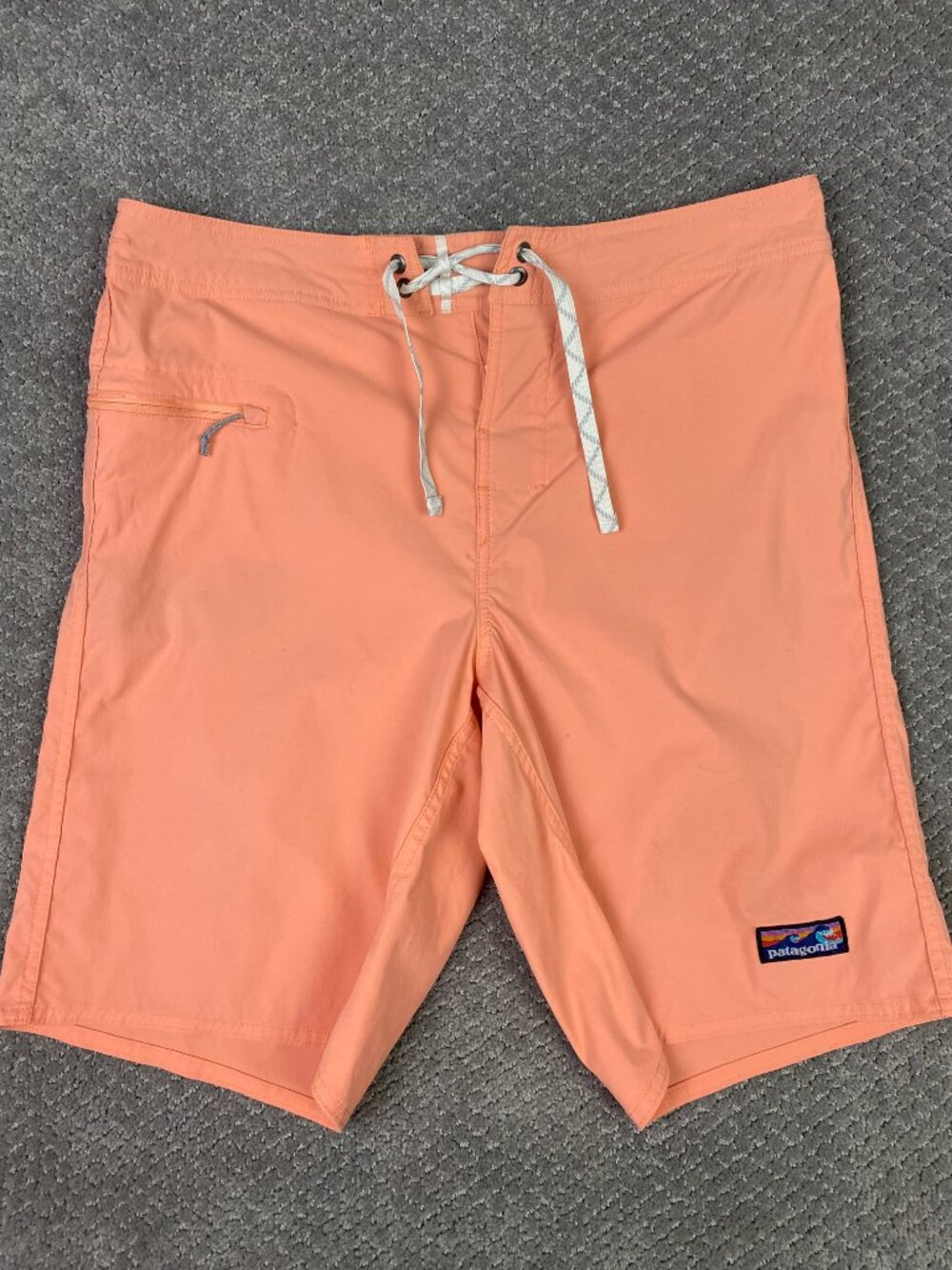 Patagonia Wavefarer Boardshorts Men's 34 Peach Sherbet Orange Swim Trunks 86543